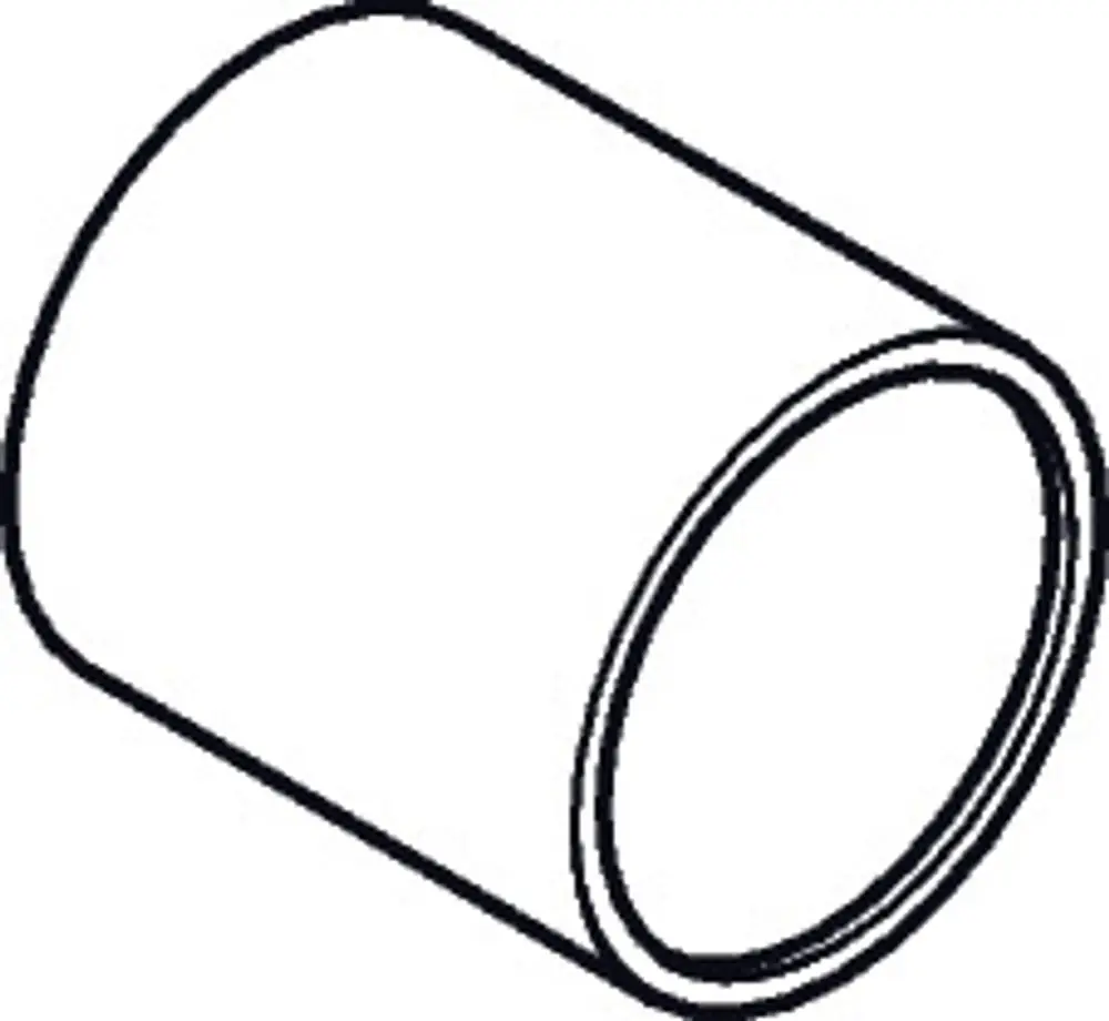 Zylindrische Hülse mit gerader Form und Öffnung an beiden Enden, hergestellt von Hansgrohe, zur Verwendung in Sanitärinstallationen.